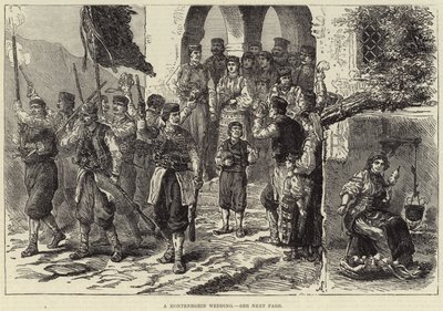 Una boda montenegrina (grabado) de European School