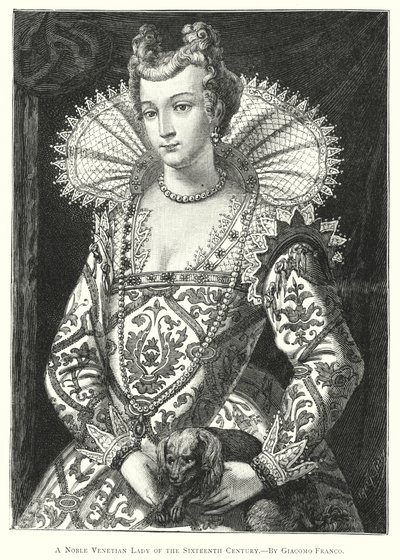 Una noble dama veneciana del siglo XVI de European School