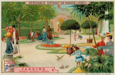 Un jardín público del siglo XX de European School