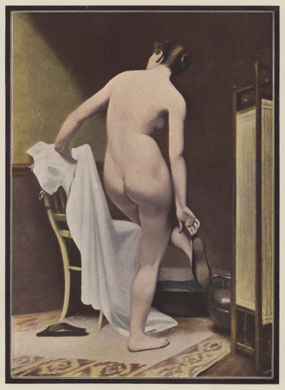 Una bañista (color litho) de European School