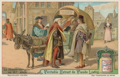 Un librero ambulante en el siglo XVI de European School