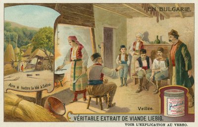 Una vigilia y la trilla del trigo en Secke de European School