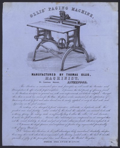 Anuncio de la Máquina de Paginación de Ollis de European School