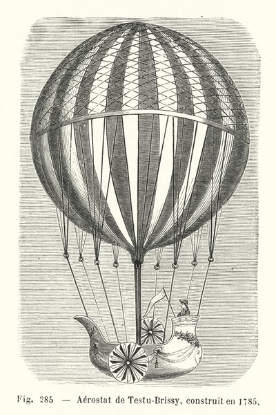 Aerostato de Testu-Brissy, construido en 1785 de European School