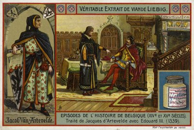Acuerdo de un tratado entre Jacob van Artevelde de Gante y el Rey Eduardo III de Inglaterra, 1339 de European School