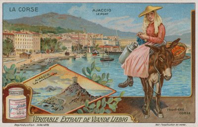 Ajaccio, archipiélago de Iles Sanguinaires y una vendedora de frutas de European School