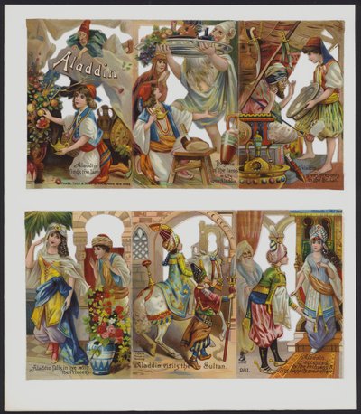 Aladino (litografía en color) de European School