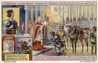 Alberico da Barbiano, Conde de Cunio de European School
