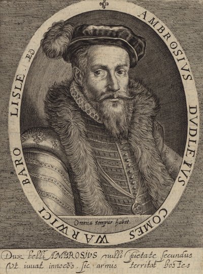 Ambrose Dudley, 3er Conde de Warwick (grabado) de European School