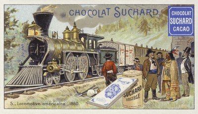 Locomotora americana, 1860 de European School