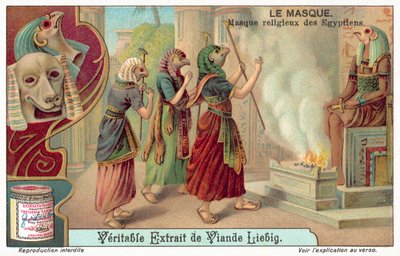 Máscaras religiosas del antiguo Egipto de European School