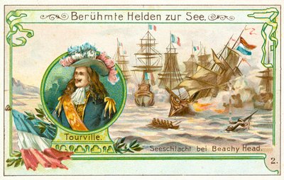 Anne Hilarion de Tourville, almirante francés, y la Batalla de Beachy Head de European School