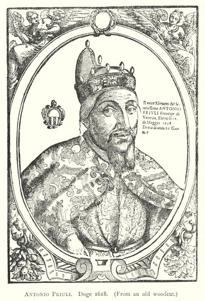 Antonio Priuli, Dogo 1618 (grabado) de European School