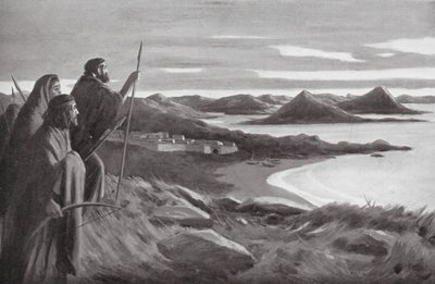 Invasores arios de Grecia (litografía) de European School