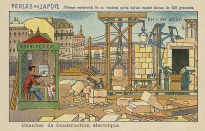 Sitio de construcción eléctrica automatizada en el año 2000 de European School