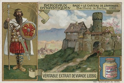 Baden: el castillo de Zähringen y Berthold II, duque de Carintia, 1060 de European School