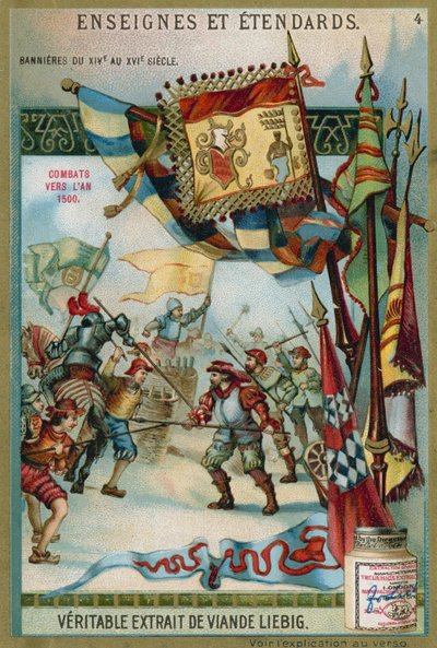 Banderas del siglo XIV al XVI de European School