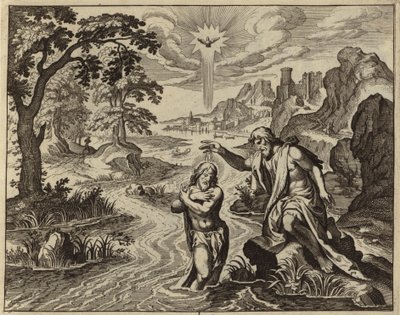 Bautismo de Jesucristo (grabado) de European School