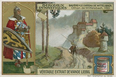Baviera: el castillo de Wittelsbach y Otto I de Wittelsbach, duque de Baviera, 1160 de European School