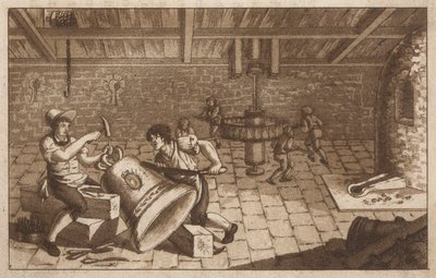 Fabricación de campanas (litografía) de European School