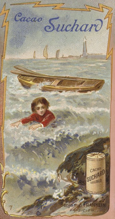 Benjamin Franklin, científico, inventor y político estadounidense, de niño de European School