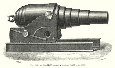 Big-Will, cañón Armstrong, calibre 600 de European School