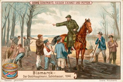 Bismarck, tarjeta Liebig, principios del siglo XX (cromo) de European School