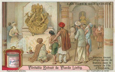 Brahma, tarjeta Liebig, principios del siglo XX (cromo) de European School