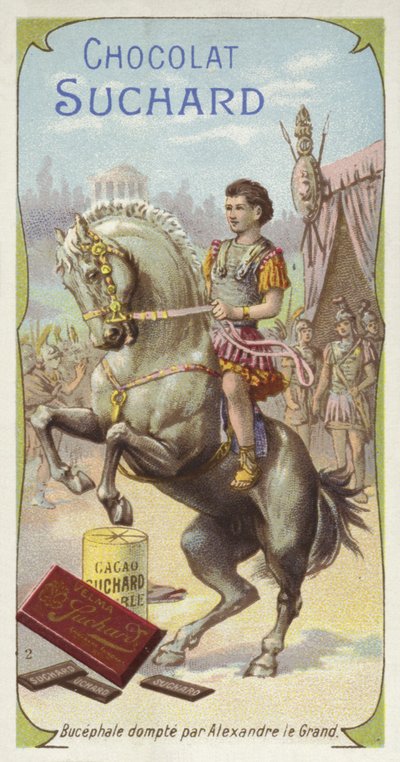 Bucéfalo domado por Alejandro Magno de European School