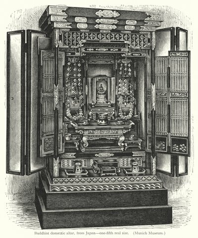 Altar doméstico budista, de Japón de European School