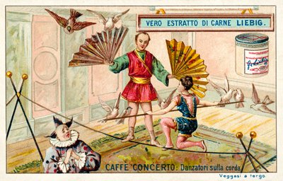 Café-concierto: bailarines de cuerda floja de European School
