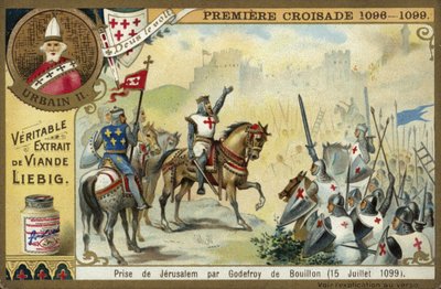 Captura de Jerusalén por Godofredo de Bouillon, Primera Cruzada, 15 de julio de 1099 de European School