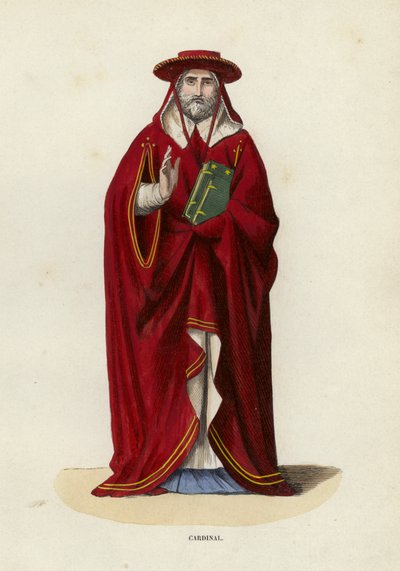 Cardenal (grabado en color) de European School