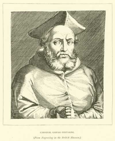Cardenal Gaspar Contarini (grabado) de European School