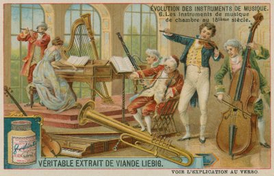 Instrumentos de música de cámara del siglo XVIII de European School