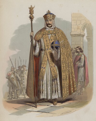 Carlomagno, rey franco y emperador del Sacro Imperio Romano de European School