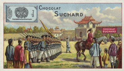 Tropas chinas marchando, Pekín, 1900 de European School