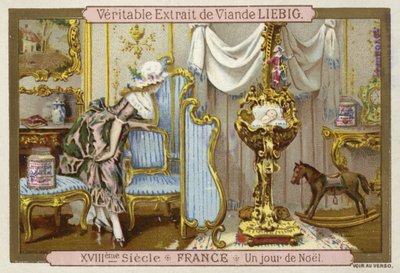 Día de Navidad, Francia, siglo XVIII de European School