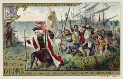 Cristóbal Colón desembarca en el Nuevo Mundo, 12 de octubre de 1492 de European School