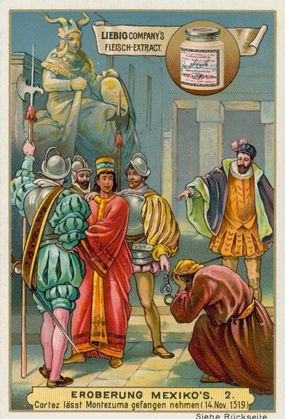 Conquista de México: Cortés arresta al rey Moctezuma II de European School