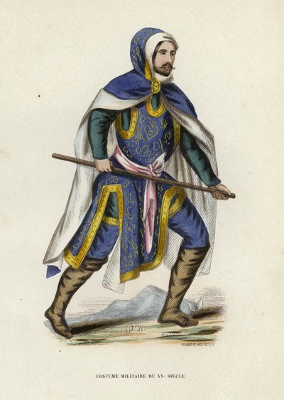 Traje militar del siglo XV de European School