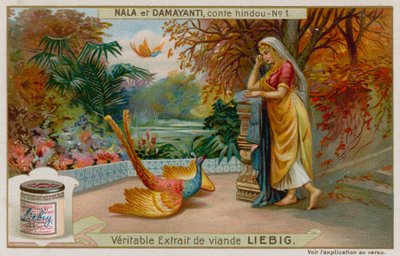 Damayanti aprende de la virtud de Nala por un cisne dorado de European School