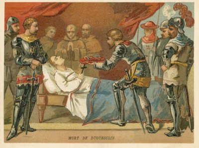 Muerte de Bertrand du Guesclin, comandante militar francés, 1380 de European School