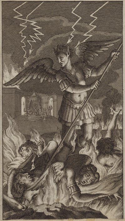 Representación del infierno (grabado) de European School