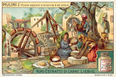 Molinos de mano y de agua egipcios de European School