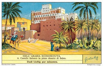 Castillo de cuento de hadas en el desierto de Sejun de European School