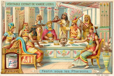 Banquete bajo los faraones del Antiguo Egipto de European School