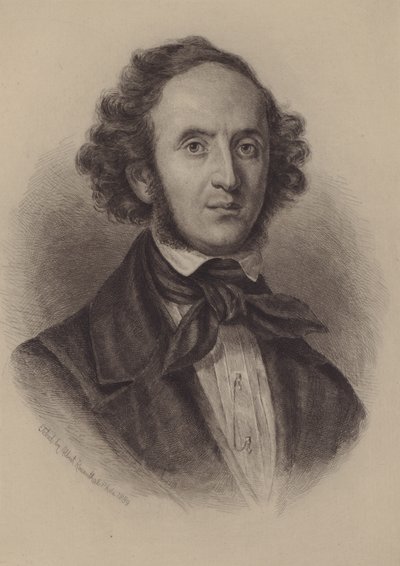 Felix Mendelssohn-Bartholdy (grabado) de European School