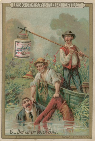 Pescador siendo sacado del río de European School