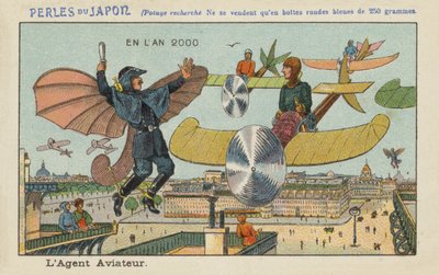 Policía volador en el año 2000 de European School